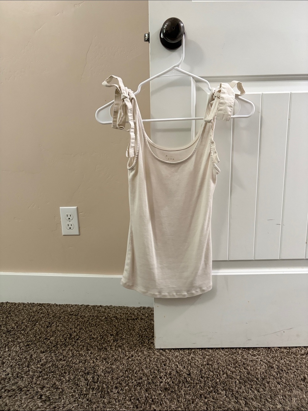 a new day Cream Tie-Shoulder Tank Top